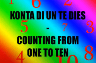 Learn Papiamento – Lesson 2 – Counting 1 to 10