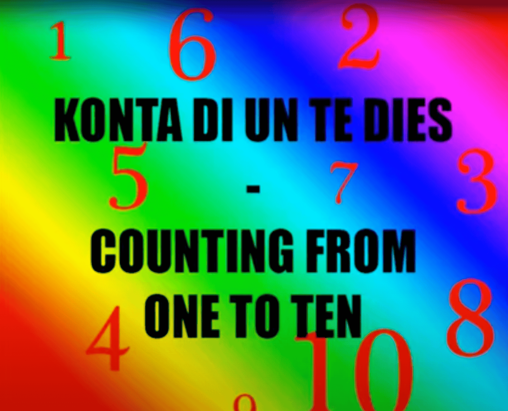 Learn Papiamento – Lesson 2 – Counting 1 to 10
