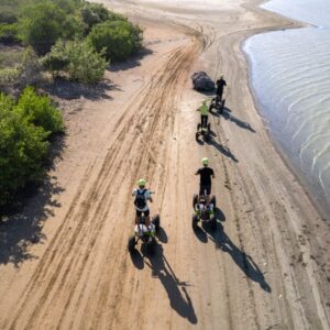 Guided offroad tour on electric stand up quads