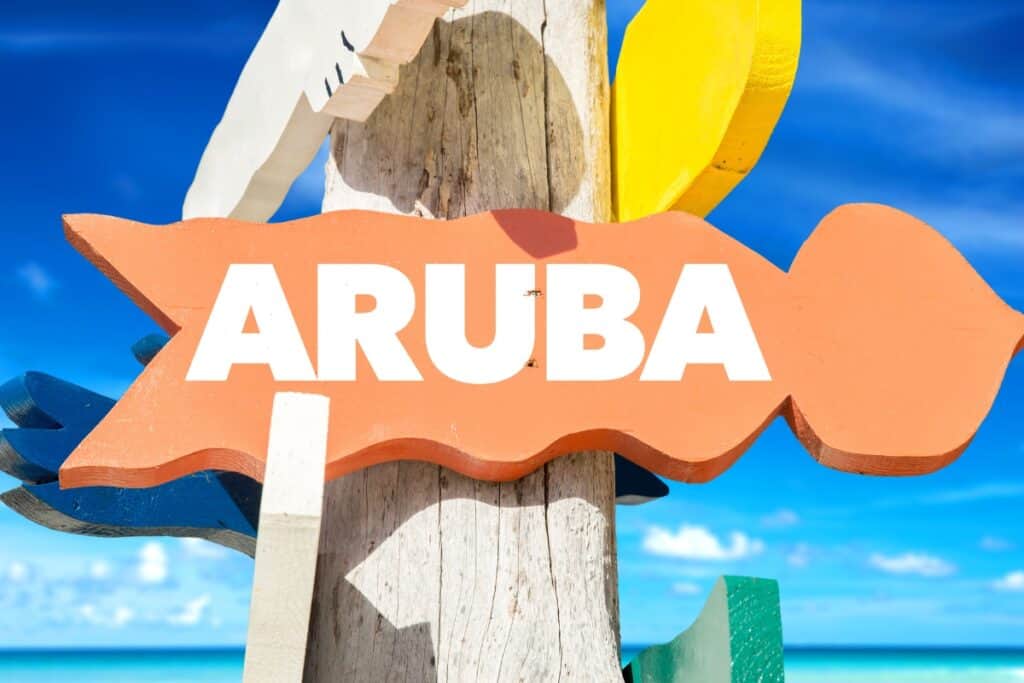 how far is curacao from aruba