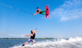 Wakeboarding on Curacao